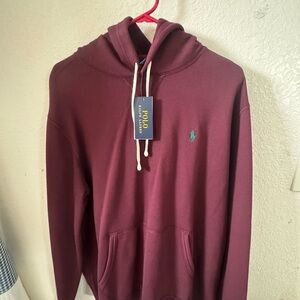 Polo by Ralph Lauren Men's Maroon Hoodie